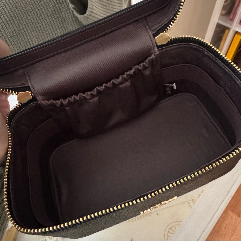Coach | Black Leather Cosmetic Case - Picture 5 of 11